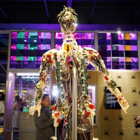 LONDON, UNITED KINGDOM - FEBRUARY  07: Rob's Open Source Android (ROSA) is seen at Robots, a major new exhibition at Science Museum in London, England on February 7, 2017. Exhibition showcases 500-year history of robots, with over 100 robots and the largest collection of humanoid robots ever displayed. (Photo by Tolga Akmen/Anadolu Agency/Getty Images)